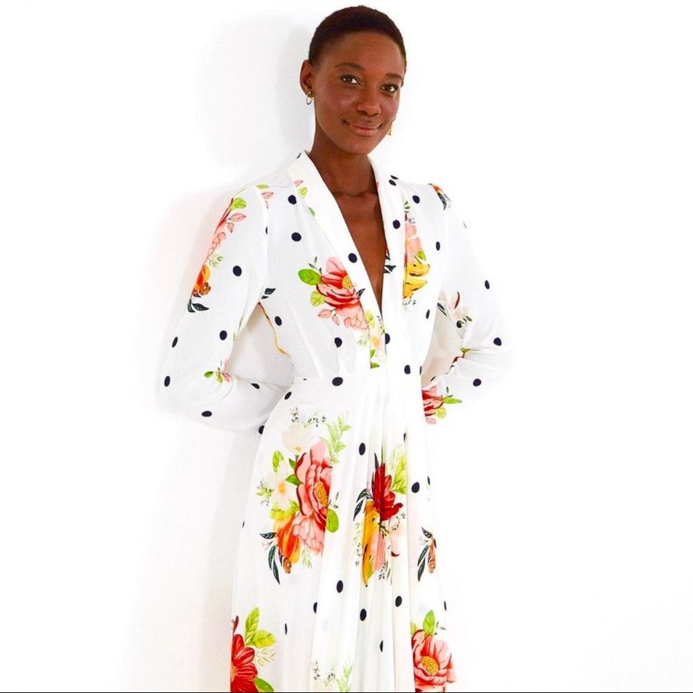 FARM Rio NWT Nanaju Maxi Dress in White - Picture 11 of 15